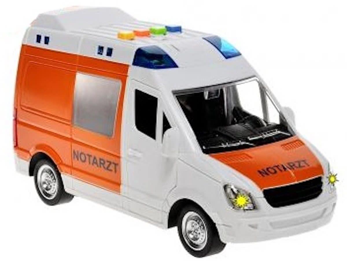 Toi-toys Ambulance Notatrzt Met Licht En Geluid 22 Cm Wit/oranje