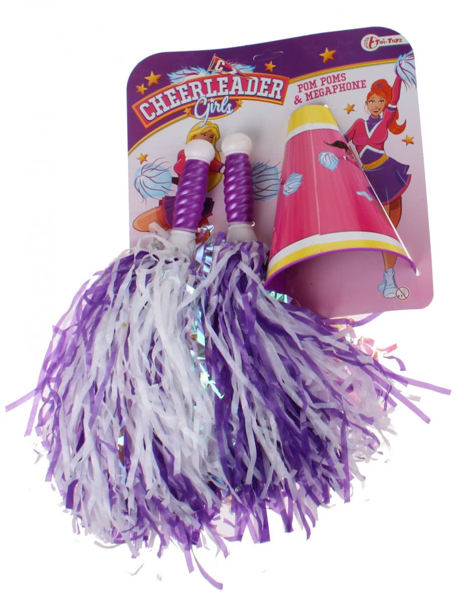 Toi-toys Cheerleaderset Meisjes Paars 3-delig