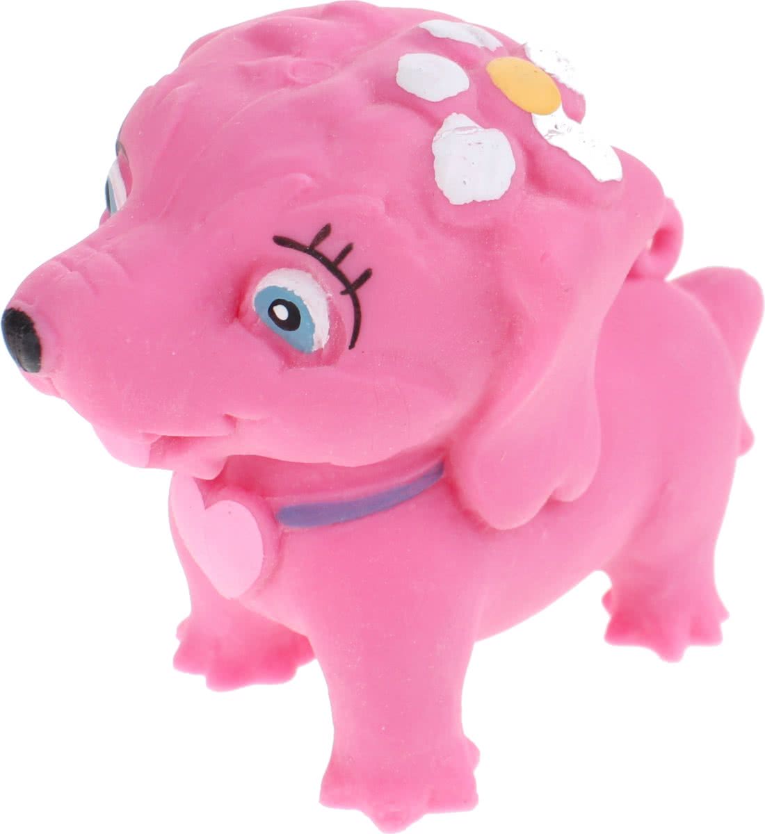 Toi-toys Elastisch Hondje Roze 12 Cm