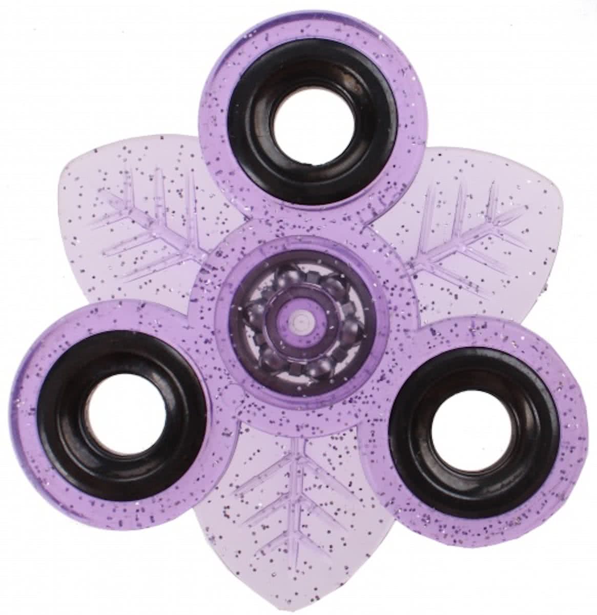 Toi-toys Fidget Spinner Blad 3 Poten 7 Cm Glitter Paars