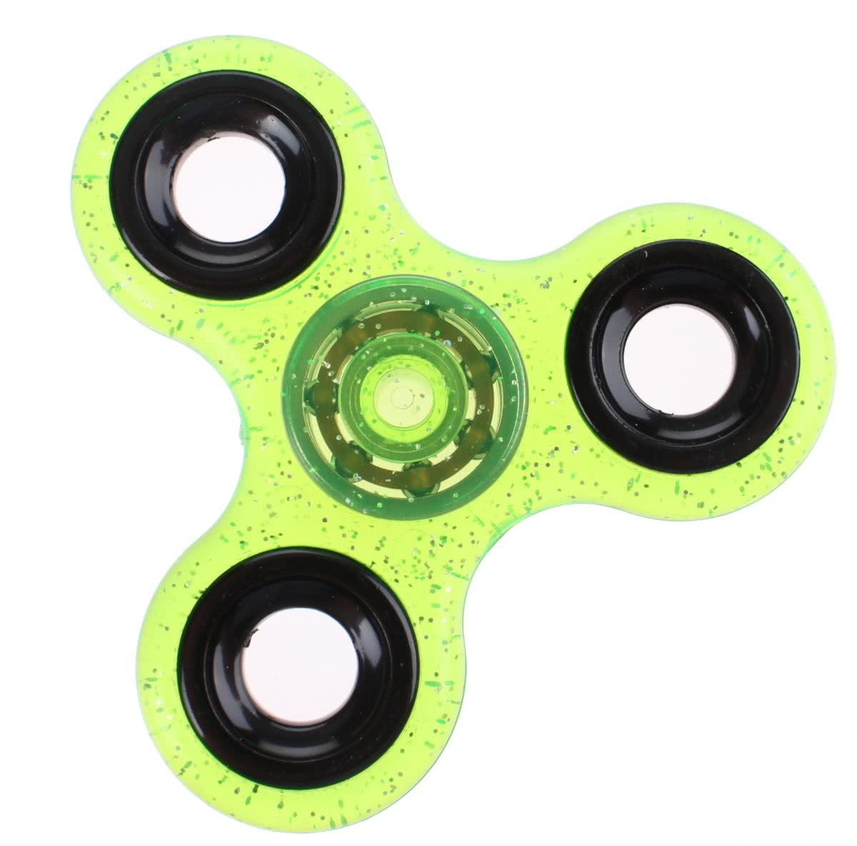 Toi-toys Fidget Spinner Glitter Groen 8 Cm