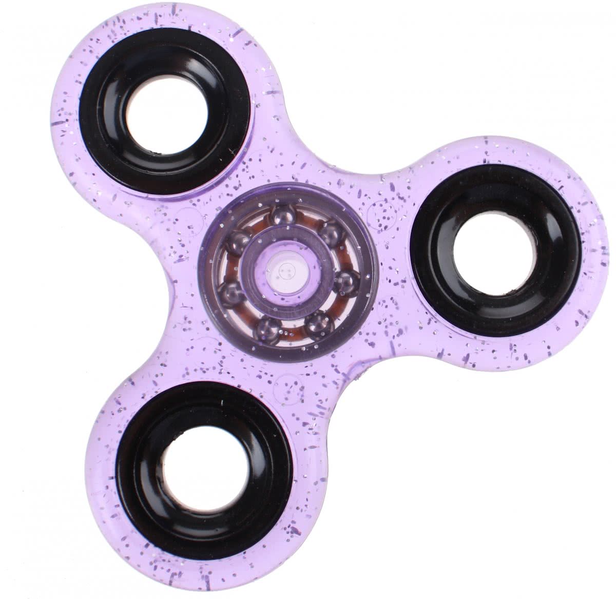 Toi-toys Fidget Spinner Glitter Paars 8 Cm