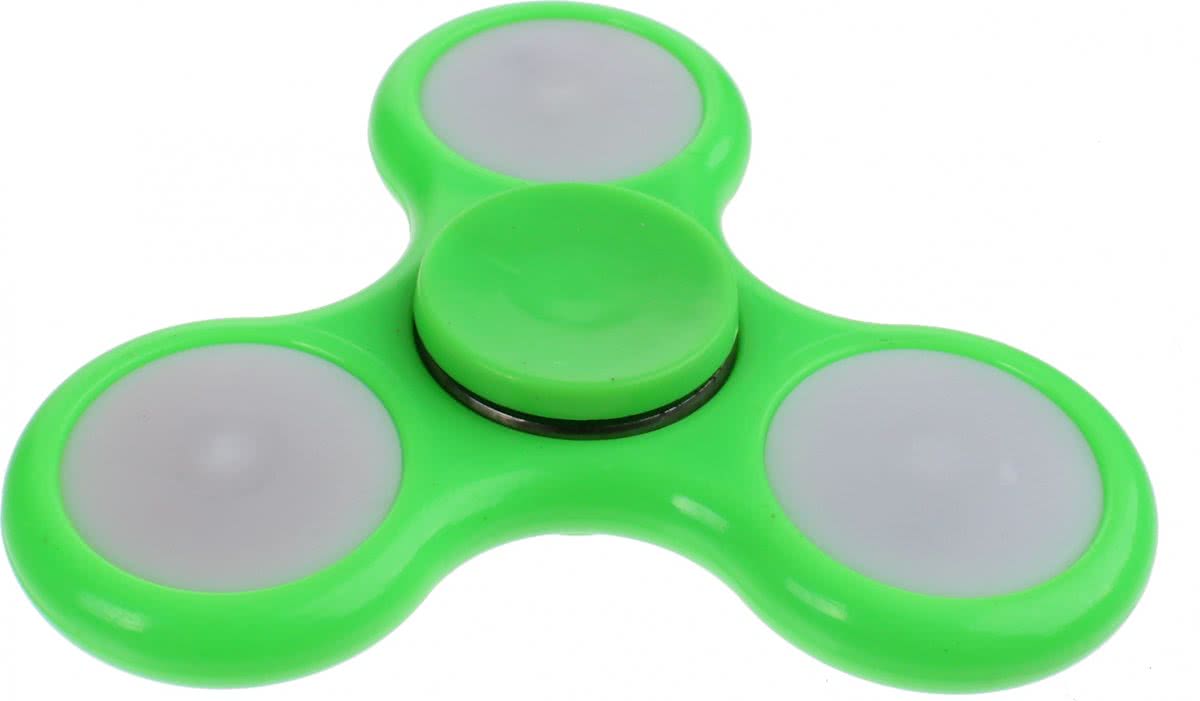 Toi-toys Fidget Spinner Met Lichteffecten Groen 7 Cm