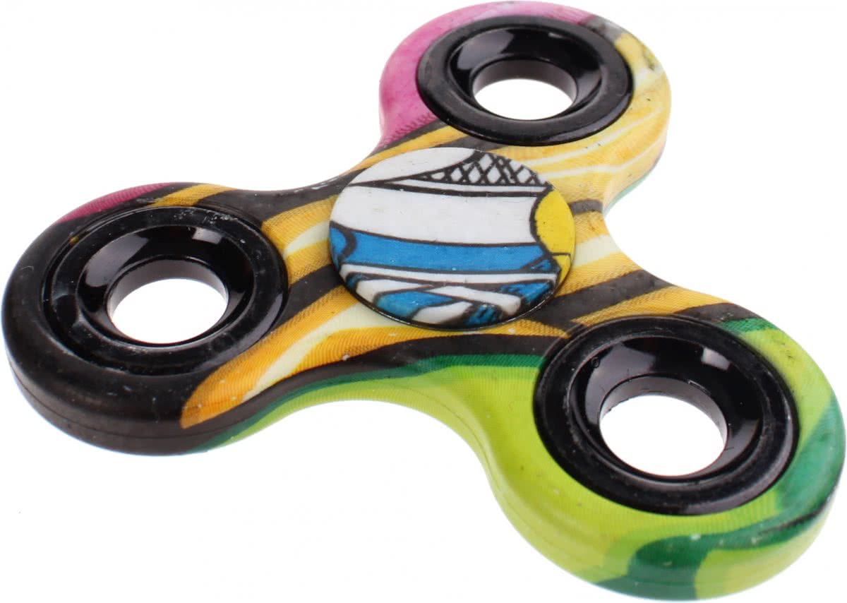 Toi-toys Fidget Spinner Multicolor Print 8 Cm