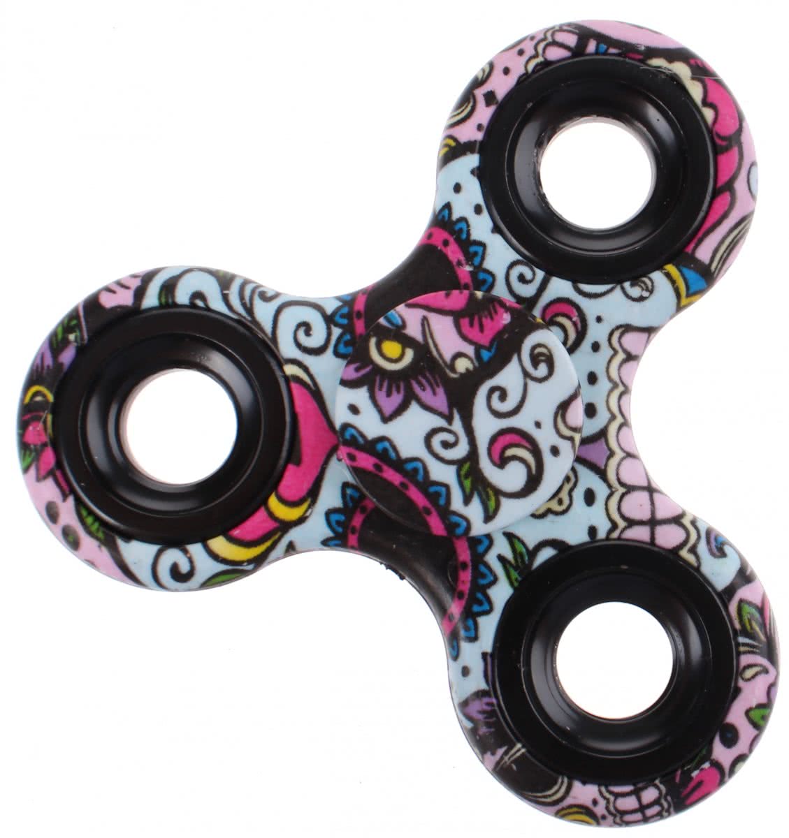 Toi-toys Fidget Spinner Print Roze 8 Cm