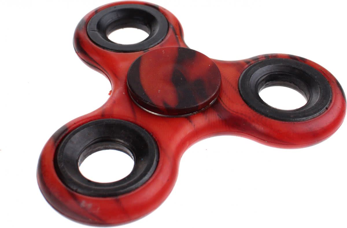 Toi-toys Fidget Spinner Rood Print 8 Cm