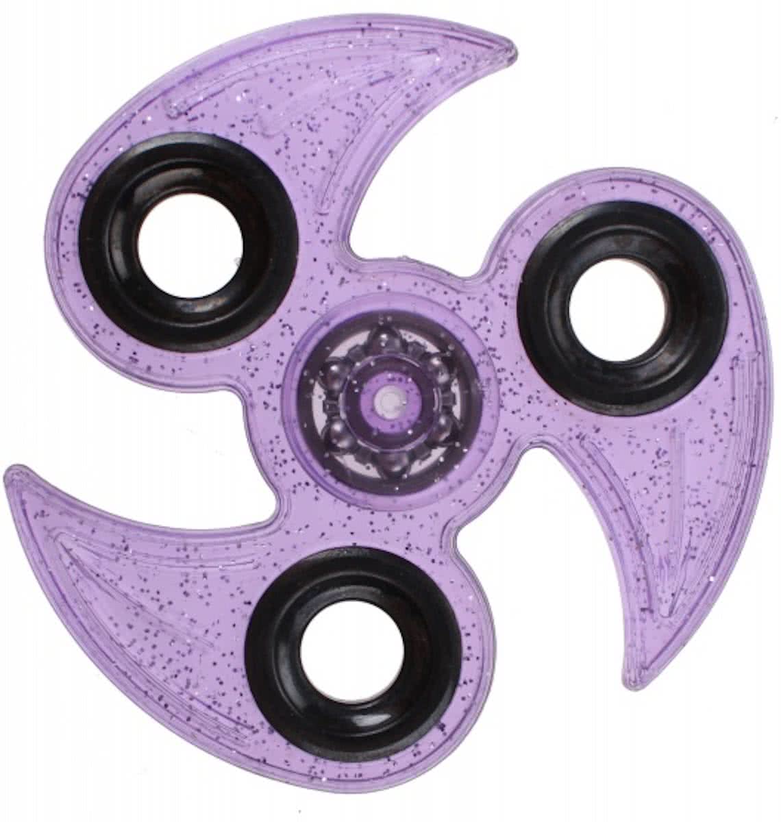 Toi-toys Fidget Spinner Tand 3 Poten 7 Cm Glitter Paars