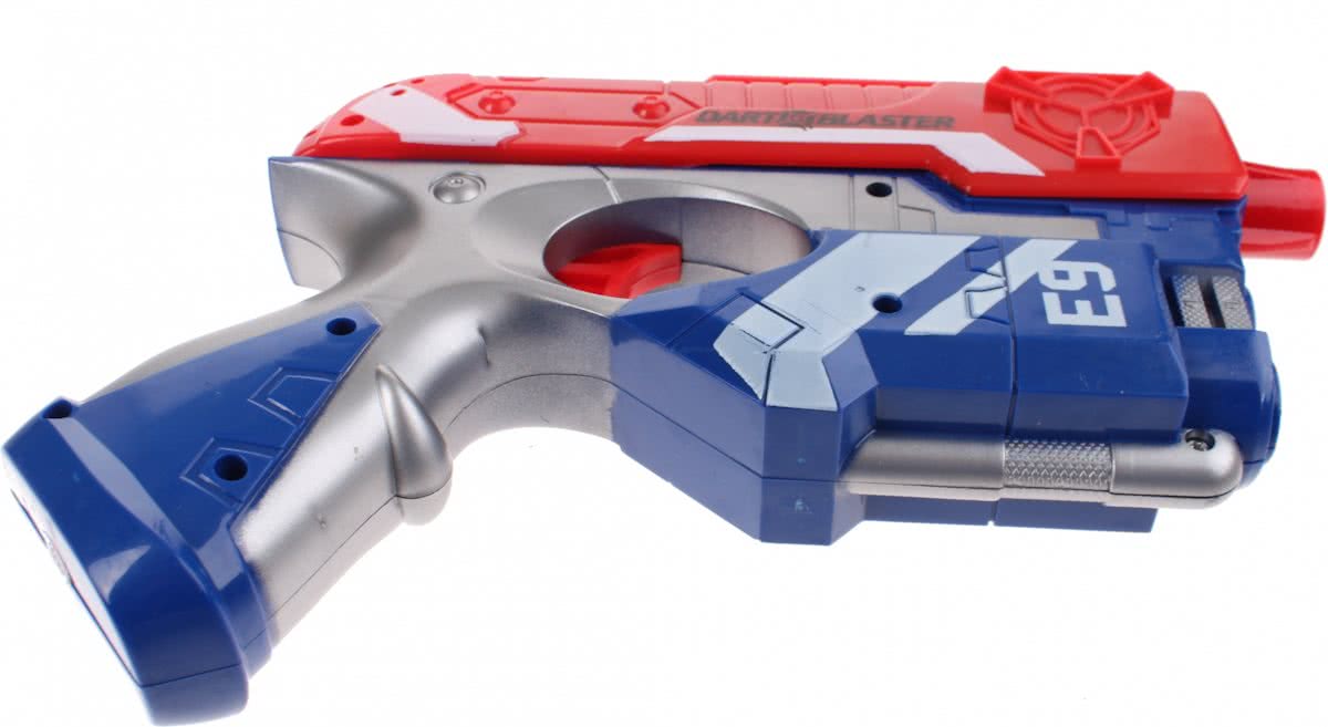 Toi-toys Foam Blaster E9 Pistool Met Darts 25 Cm Blauw