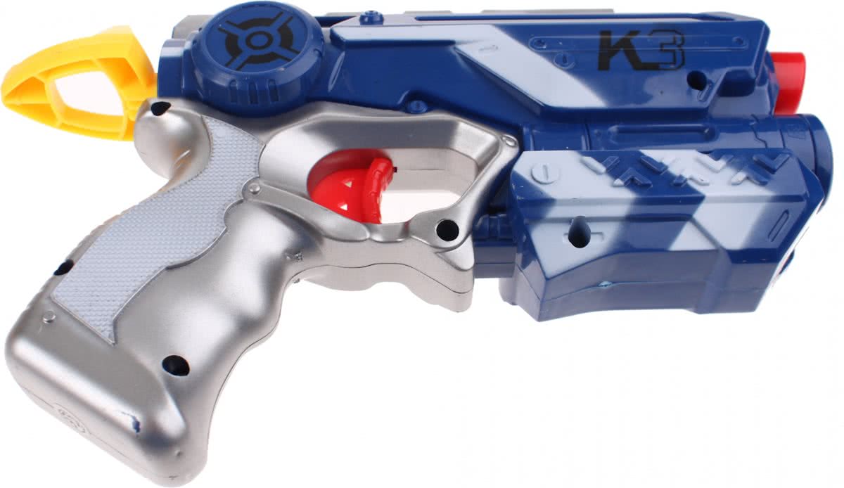 Toi-toys Foam Blaster K3 Pistool Met Darts 25 Cm Blauw