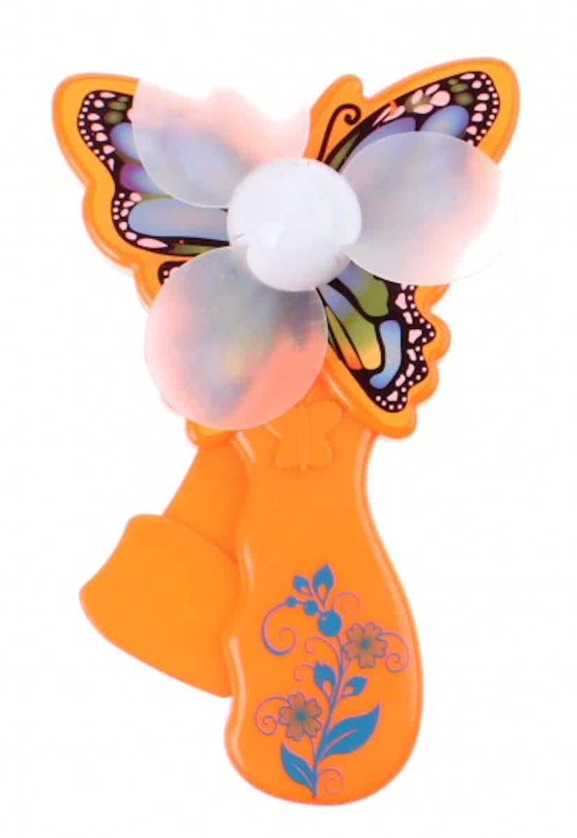 Toi-toys Handventilator Vlinder 14 Cm Oranje