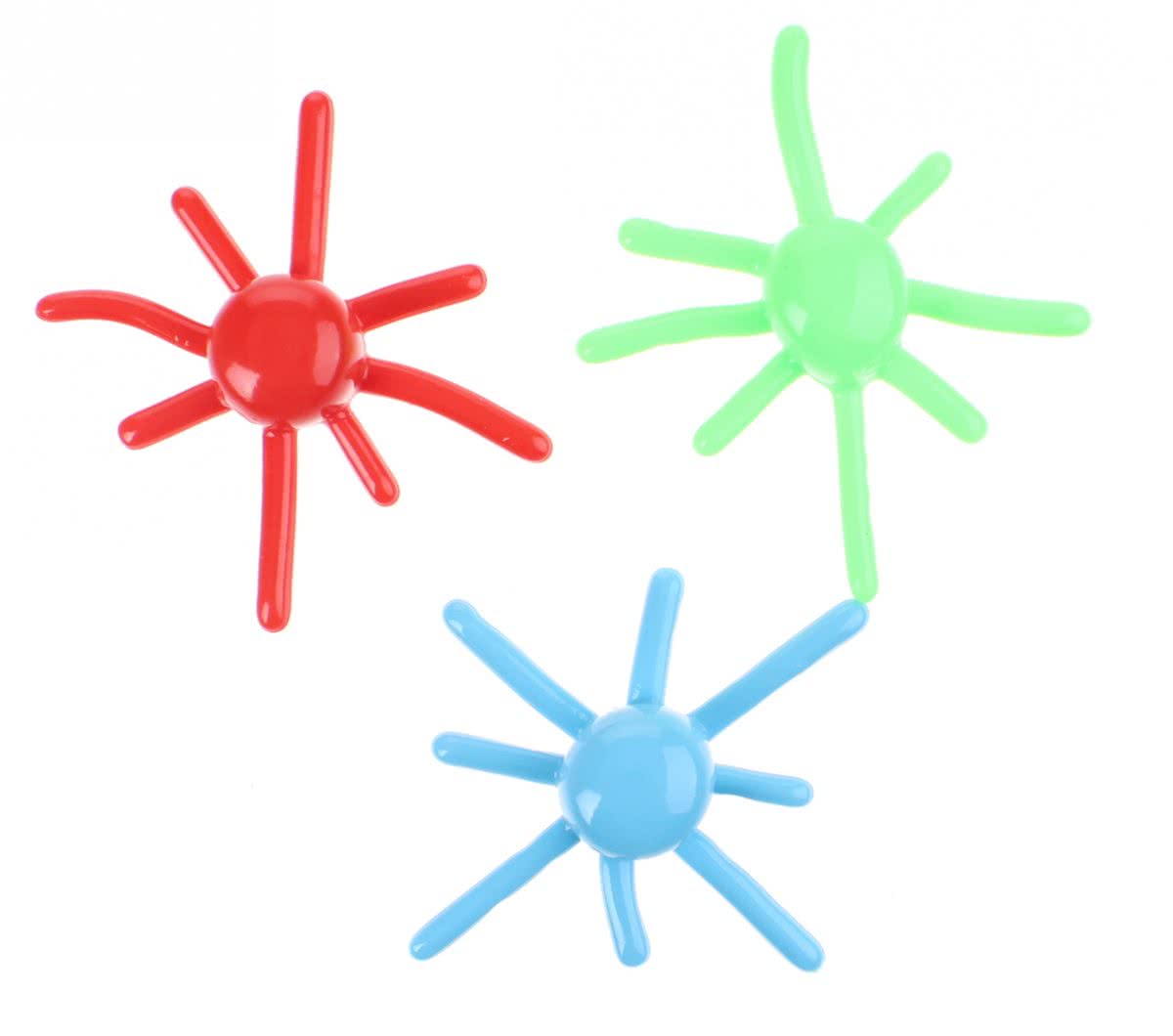 Toi-toys Kleverige Octopus 6 Cm 3 Stuks Groen/blauw/ Rood