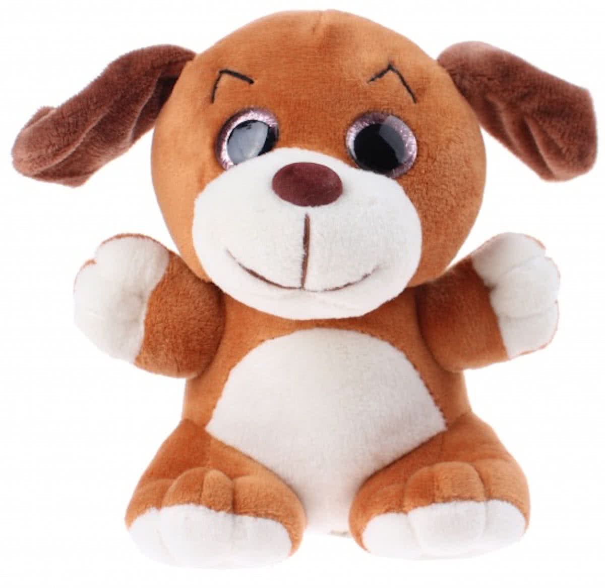 Toi-toys Knuffel Hond 19 Cm Bruin