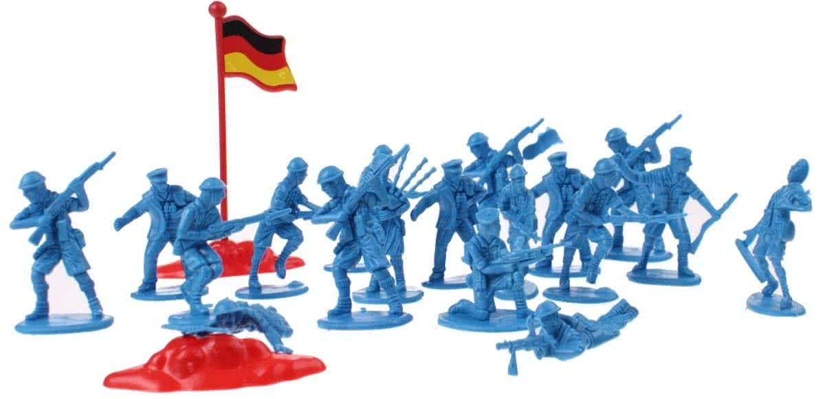 Toi-toys Leger Speelset Duitsland 21- Delig Blauw