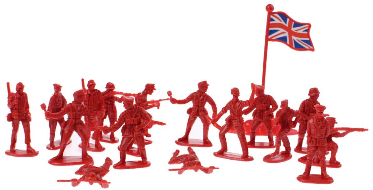 Toi-toys Leger Speelset Engeland 19- Delig Rood