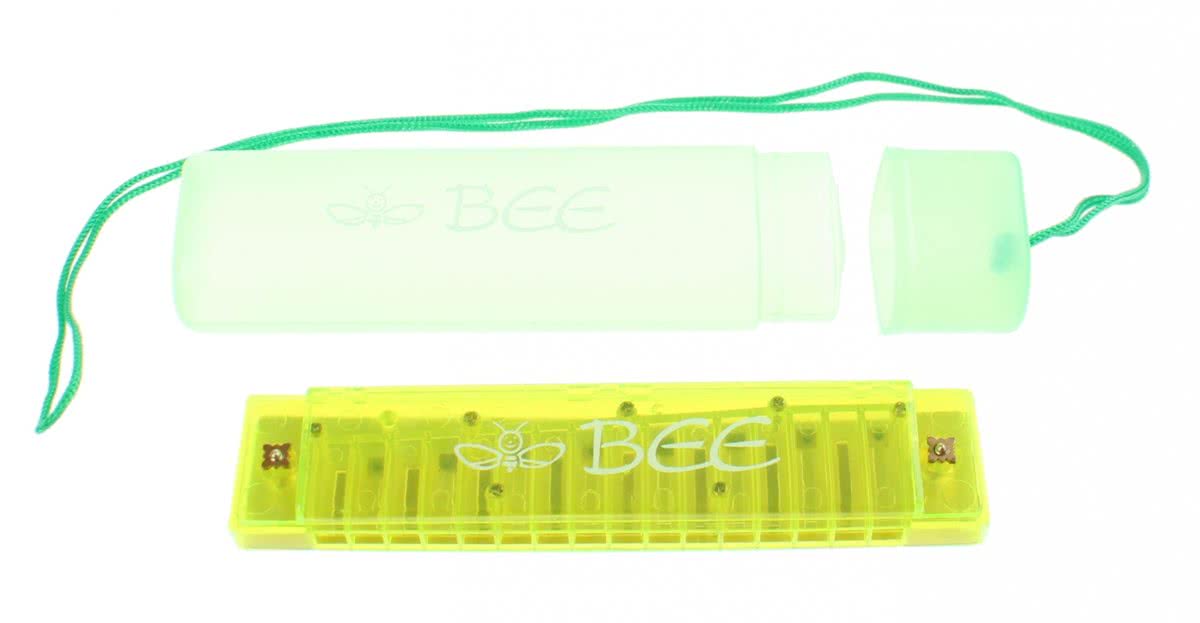 Toi-toys Mondharmonica Bee In Opbergetui 13 Cm Groen