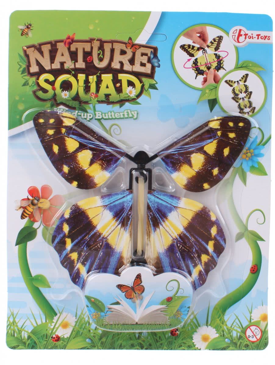 Toi-toys Nature Squad Opwindbare Vlinder 12 Cm Blauw