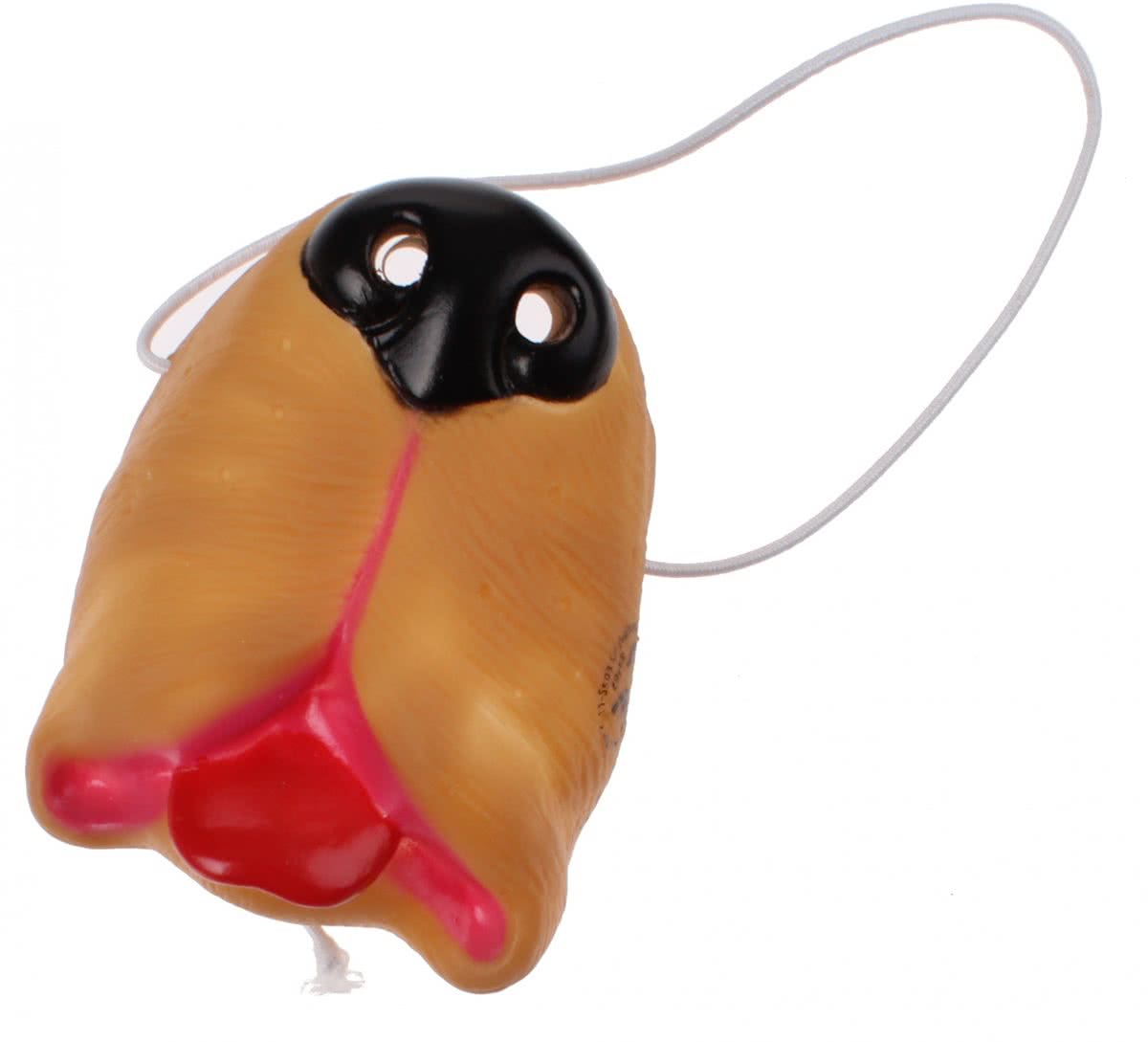 Toi-toys Neusmasker Hond Rubber 6,5 Cm Bruin