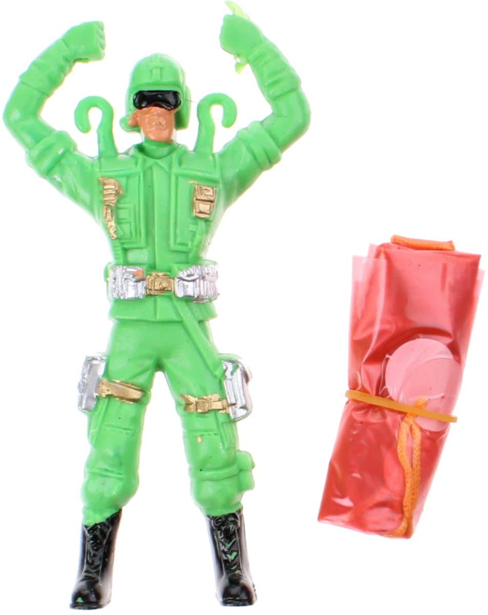 Toi-toys Parachutespringer Soldaat 11 Cm Groen