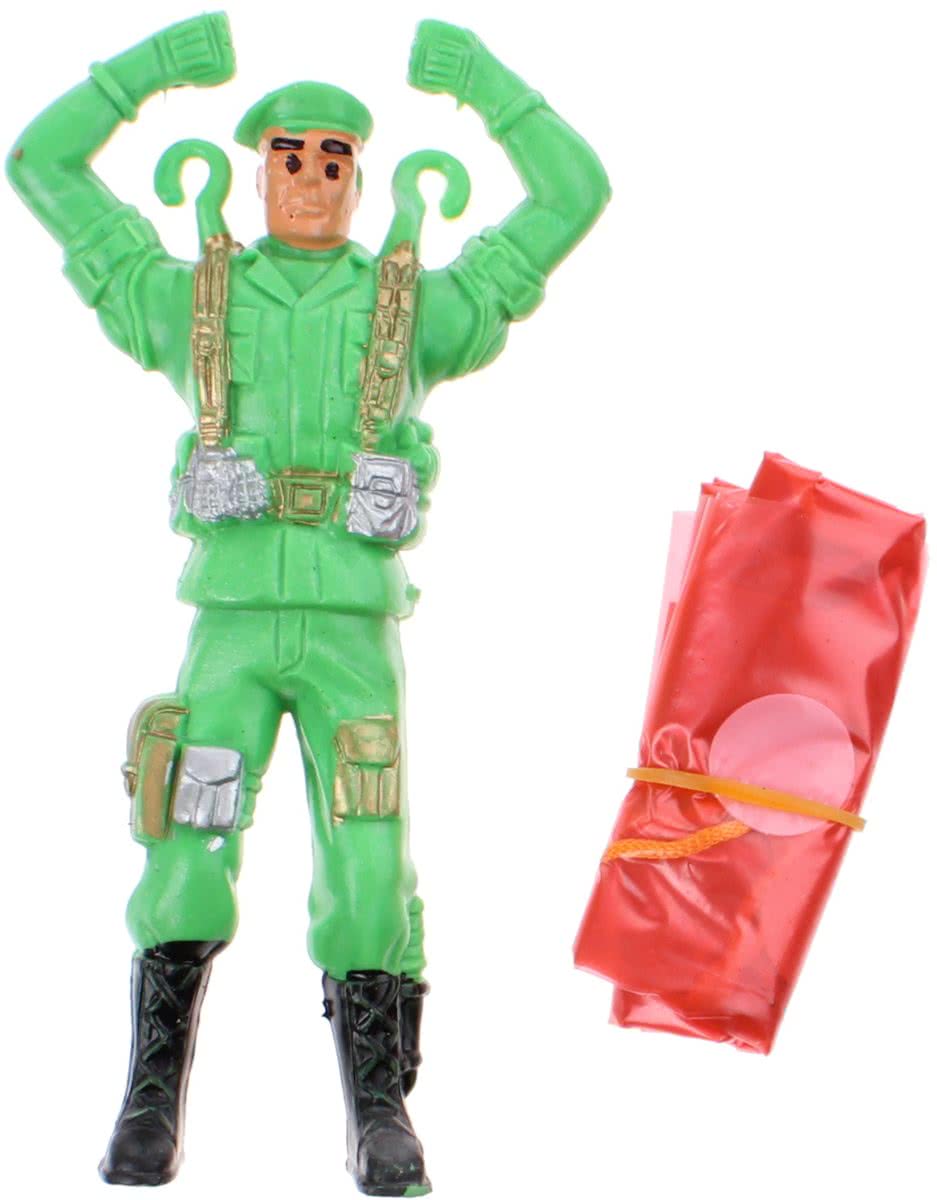 Toi-toys Parachutespringer Soldaat Groen 11 Cm