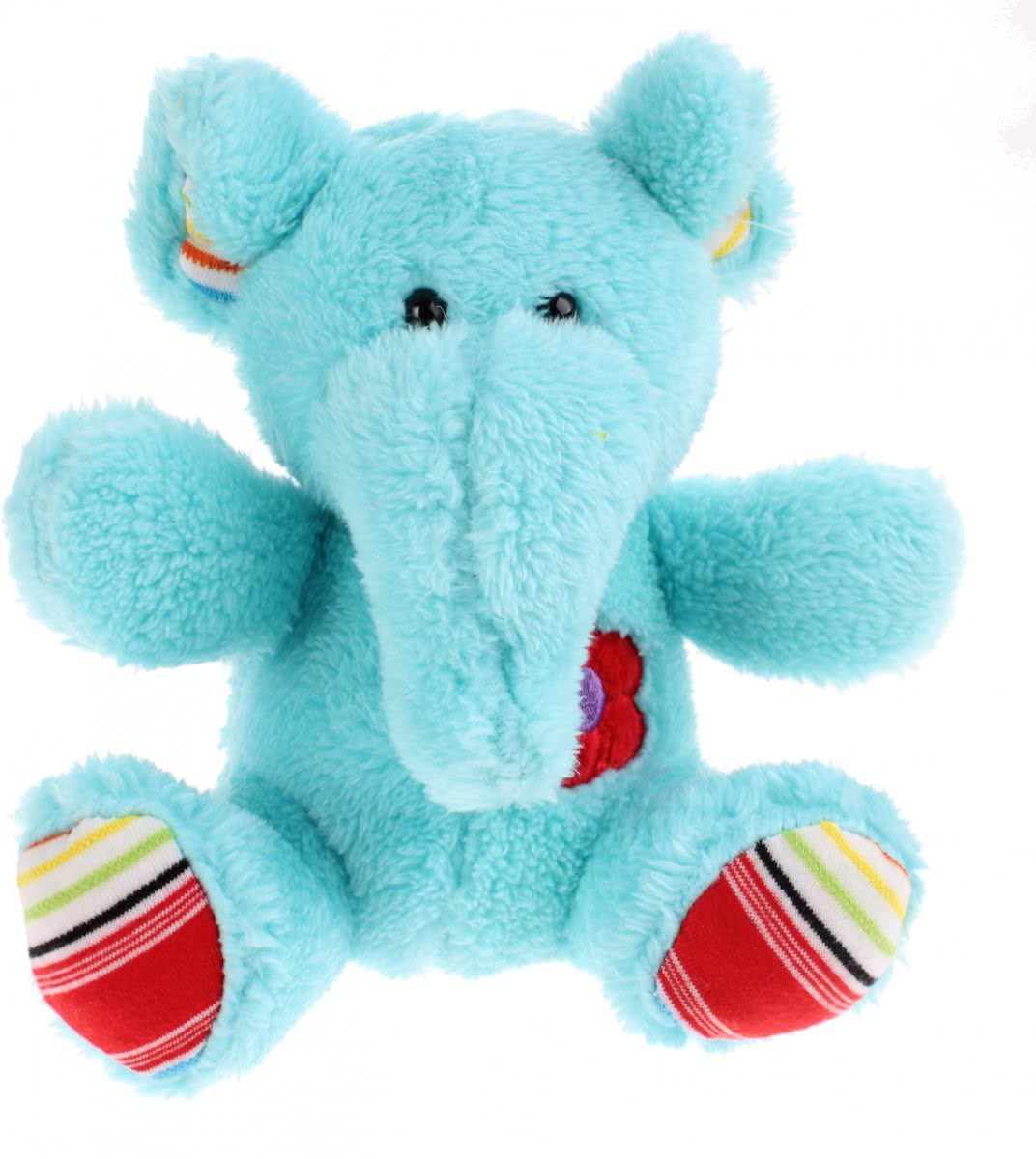 Toi-toys Pluche Knuffel Olifant Blauw