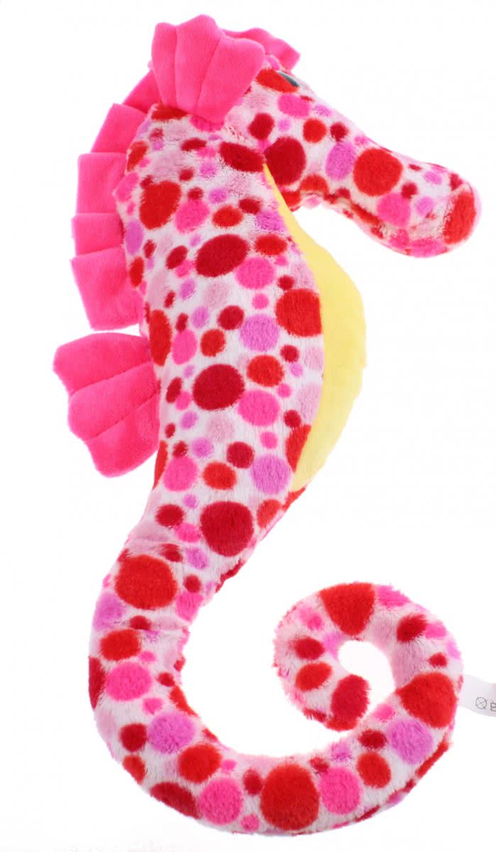 Toi-toys Pluche Knuffel Zeepaardje Roze/geel