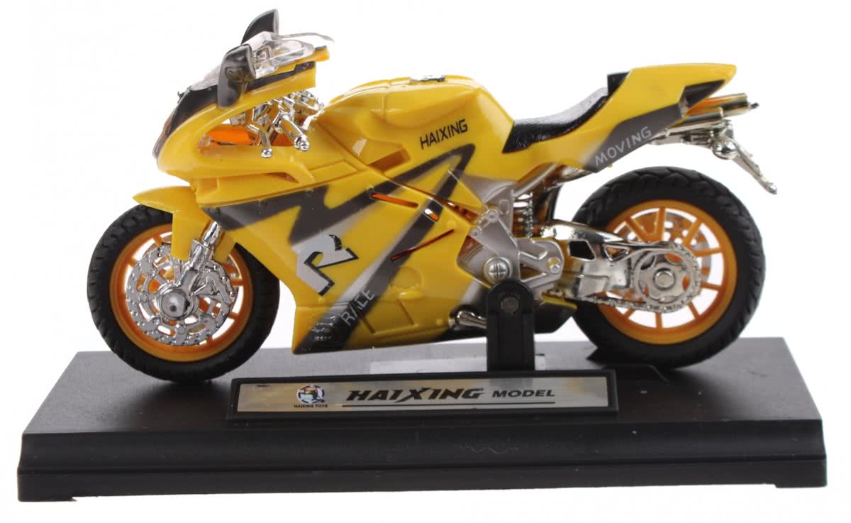 Toi-toys Racemotor Met Licht En Geluid 14 Cm Geel