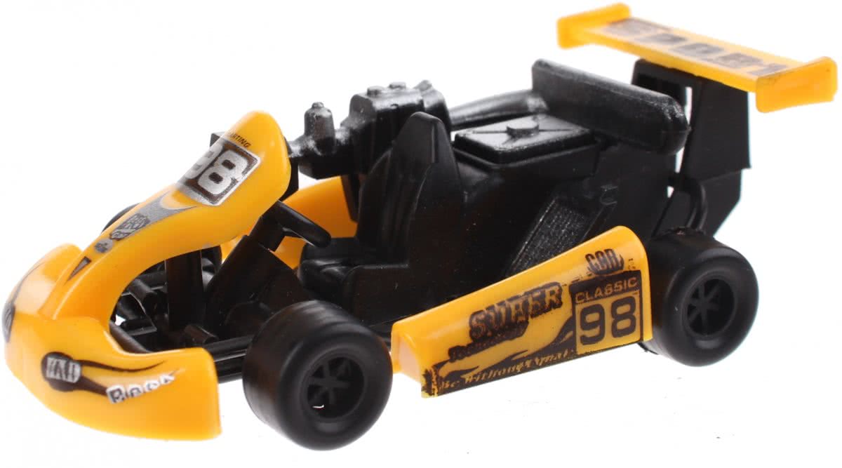 Toi-toys Super Kart 9 X 5 X 3 Cm Geel