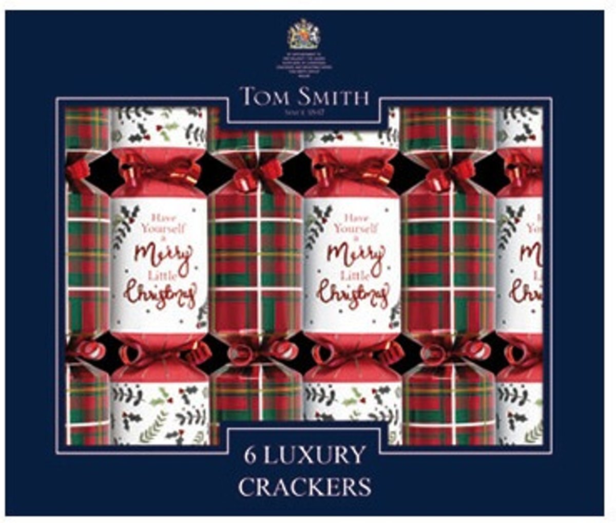 Christmas crackers mini tartan 6st