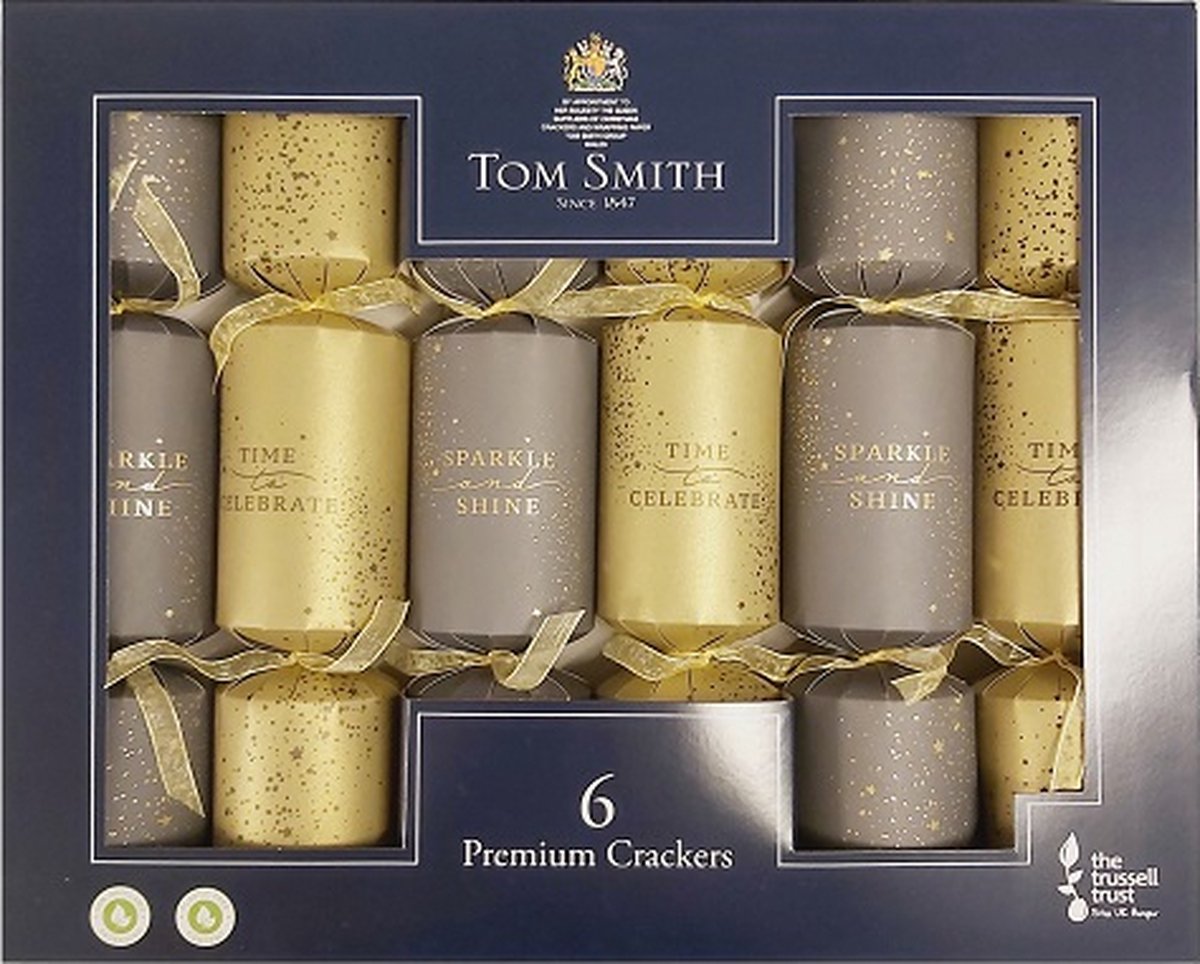 Tom Smith Christmas Crackers 6st Premium Celebration 14 inch XALTS1609