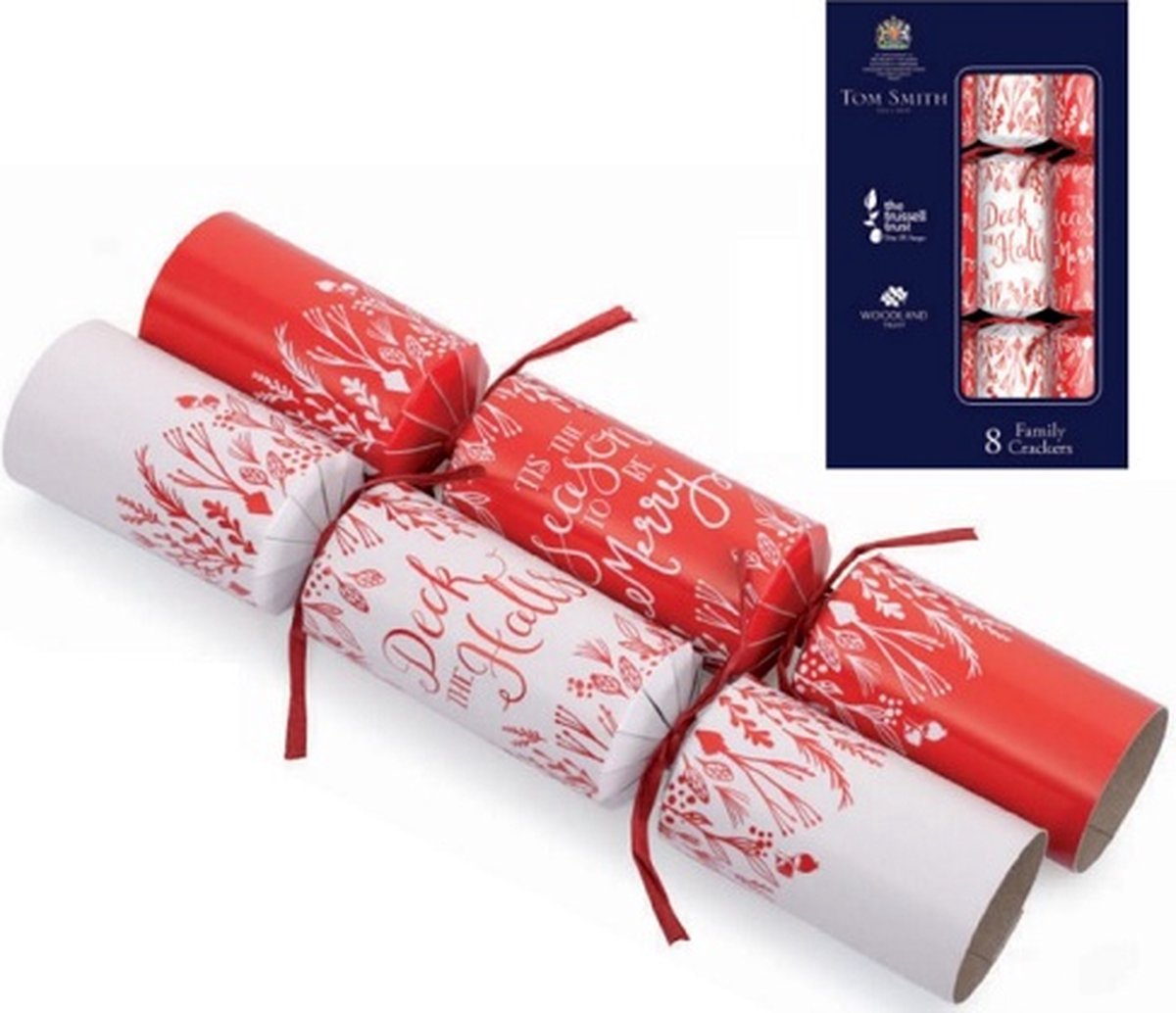 Tom Smith Christmas Crackers 8st Contemporary Family 12 inch XAMTS1407