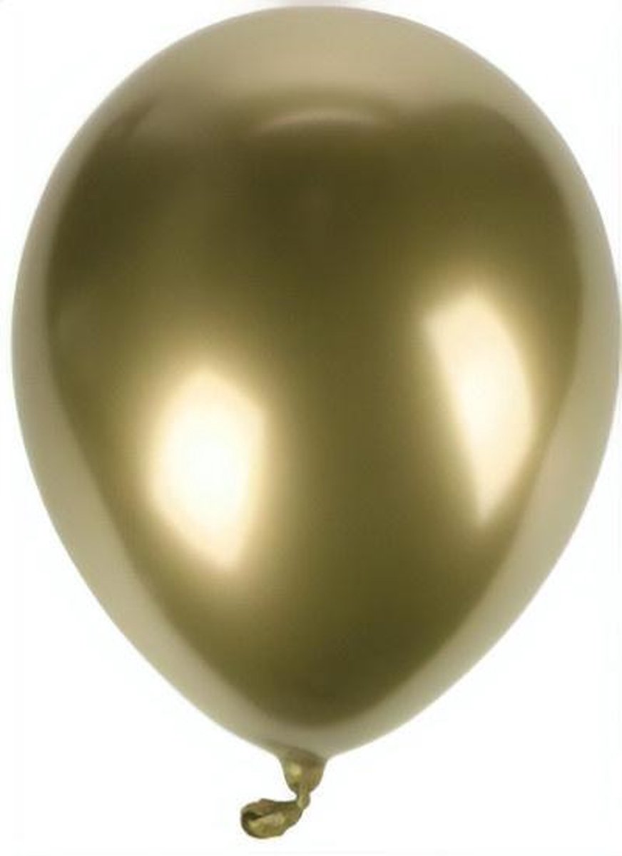 Tom Ballonnen Metallic 30 Cm Latex Goud 10 Stuks