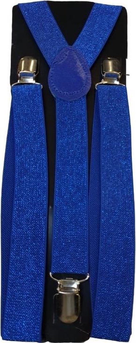 Tom Glitterbretels Elastaan Blauw One-size