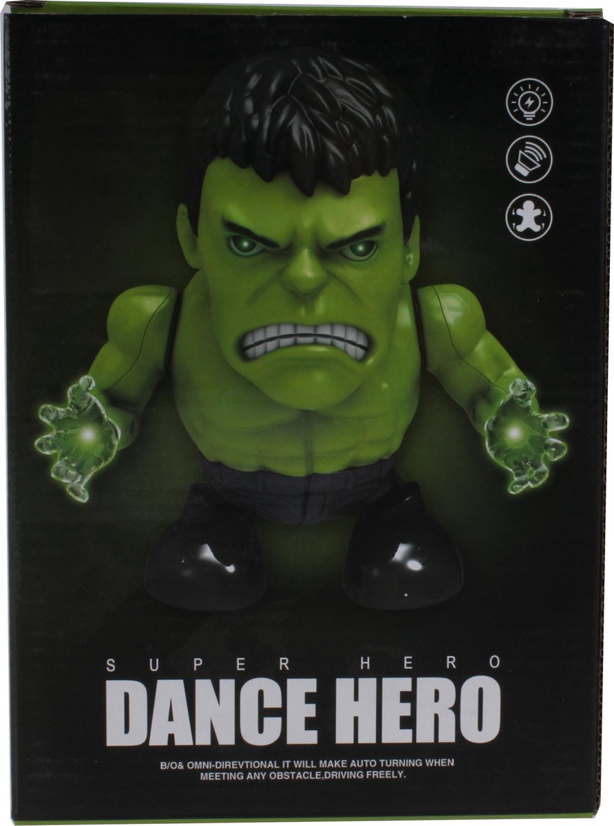 Tom Robot Dance Hero Hulk Junior 18 Cm Abs Groen