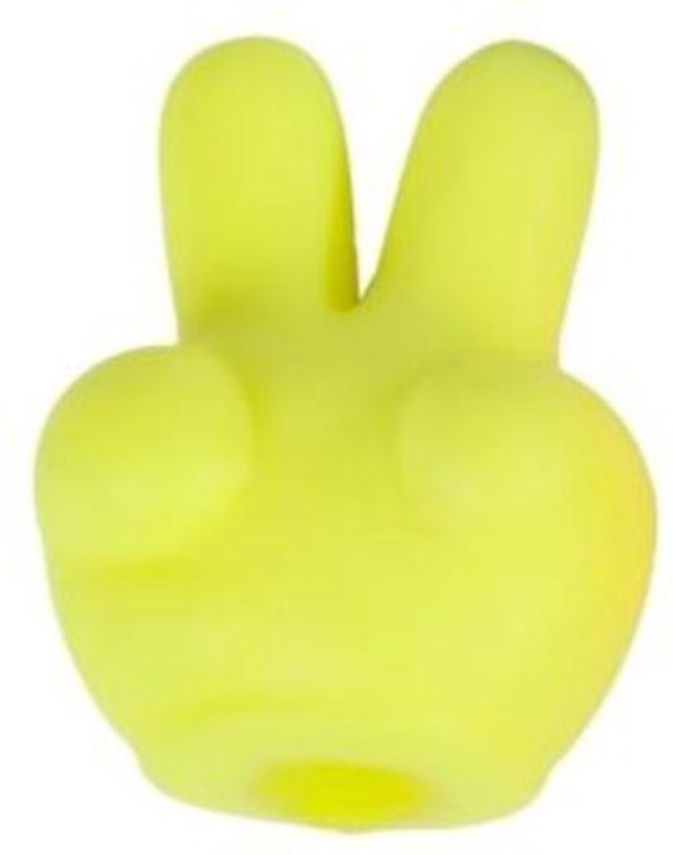 Tom Stressbal Peace Junior 7 Cm Siliconen Geel