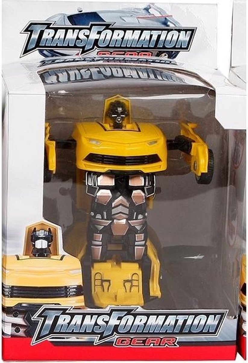 Tom Transformers Auto/robot 14 Cm Geel