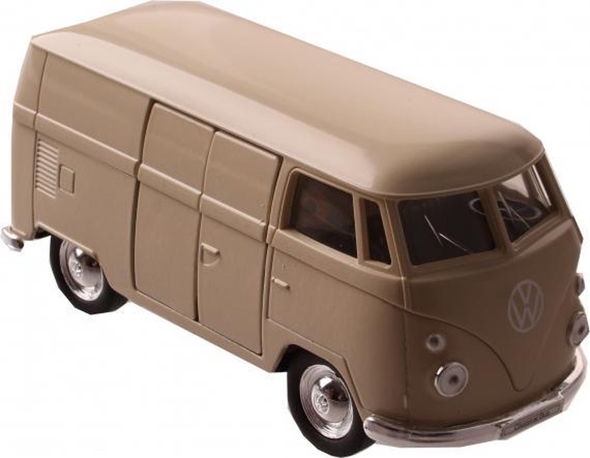 VW spijlbus 11,5 cm jongens aluminium beige