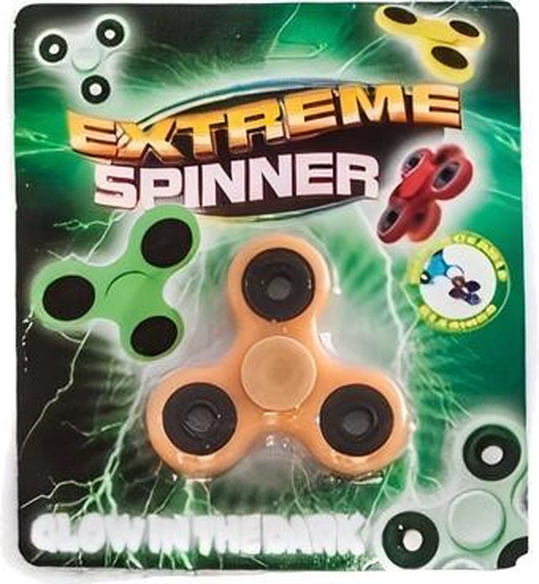 fidget-spinner Extreme glow-in-the-dark 7,6 cm beige