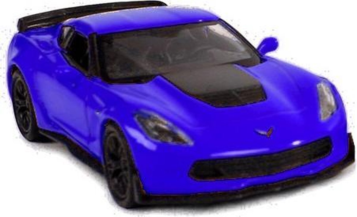 sportauto jongens staal 11,5 cm blauw