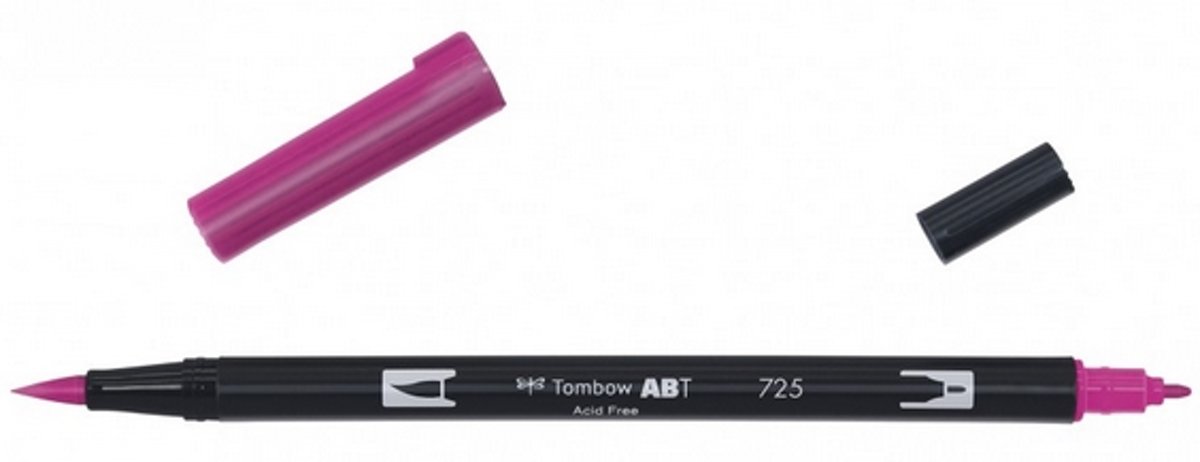 Tombow ABT dual brush pen rhodamine red ABT-725