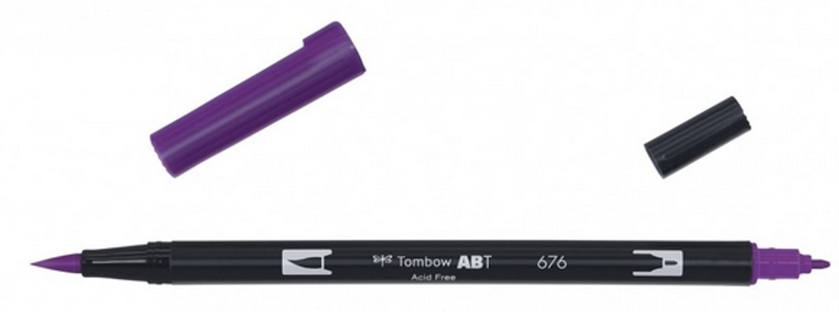 Tombow ABT dual brush pen royal purple ABT-676