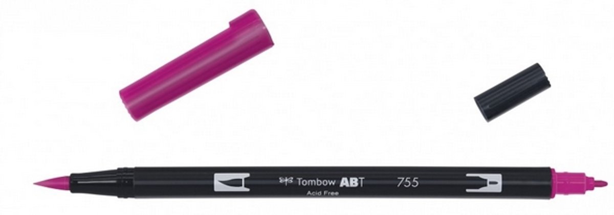 Tombow ABT dual brush pen rubine red ABT-755