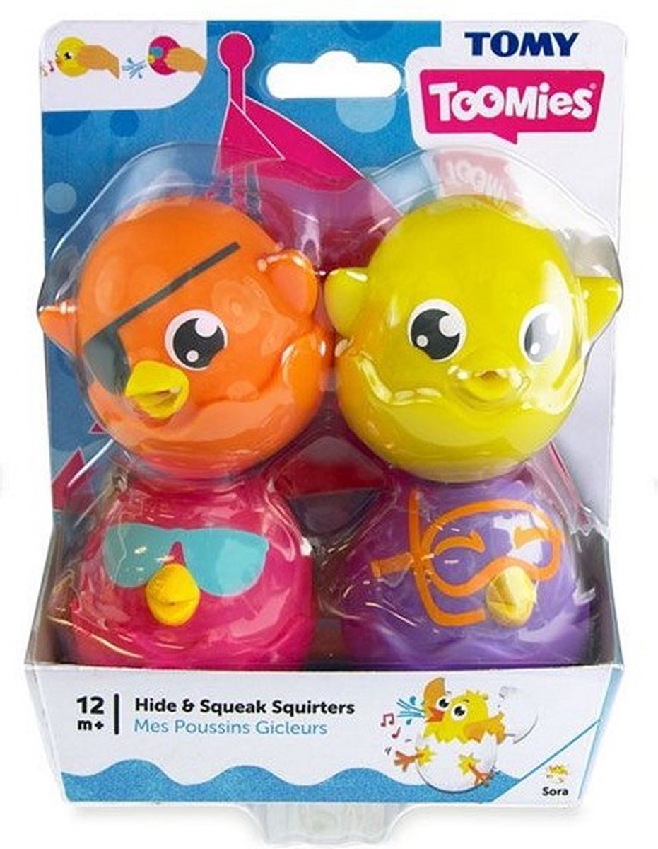 Tomy TOOMIES Hide & Squeak Bath Squirters