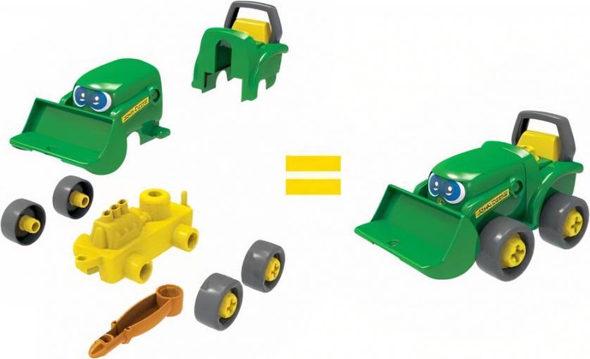 tractor Buddy Bonnie junior 15 cm groen/geel 11-delig