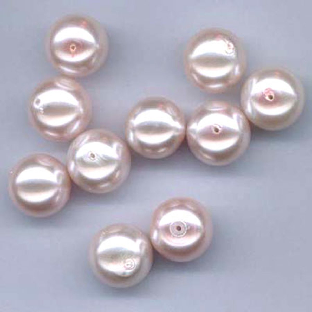 Glazen Parels Rond - 8mm - Pastel Roze - 100 Stuks