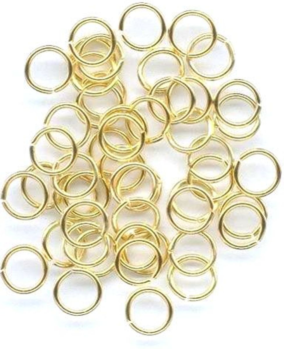 Split Ringen - Gehard - Goudkleurig - 6mm - 100 Stuks