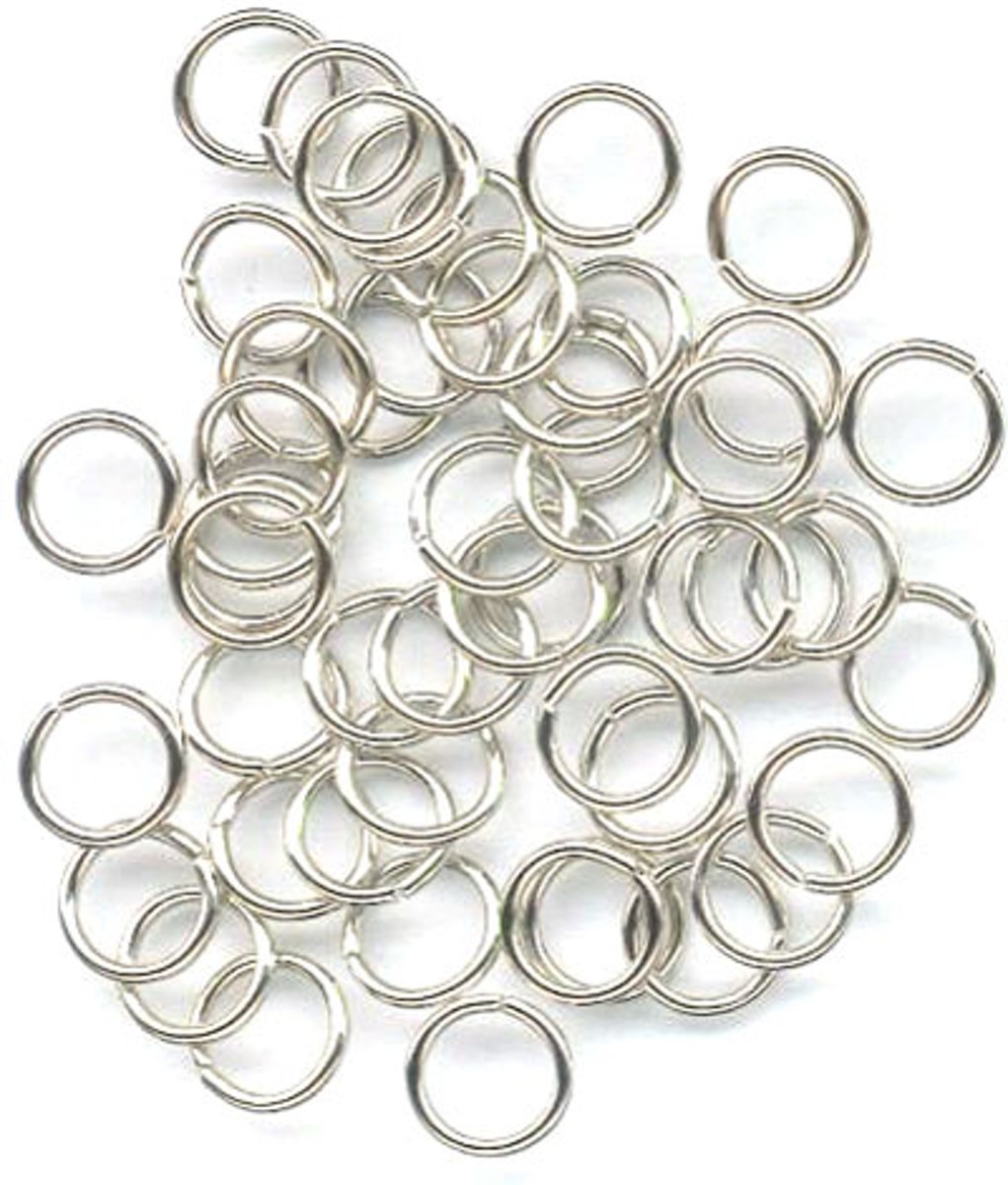 Split Ringen - Gehard - Zilverkleurig - 8mm - 100 Stuks