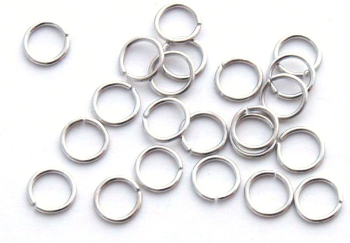 Split Ringen - Zilverkleurig - 6mm - 100 Stuks