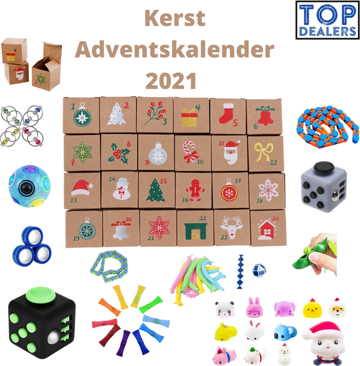 Kerst Adventskalender -   Toys - Mochie - 24 Dagen - Verassing - Cadeau Tip - 2021