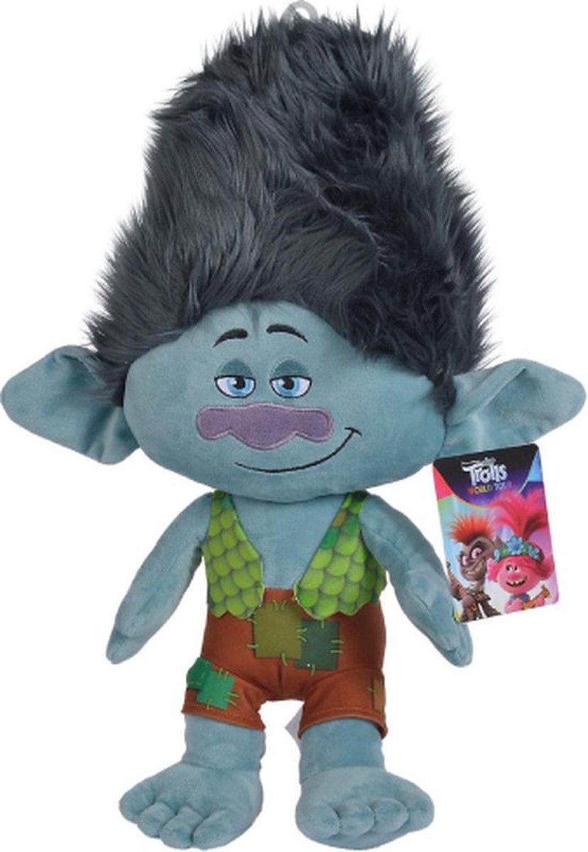 Branch - Trolls World Tour Pluche Knuffel 40 cm