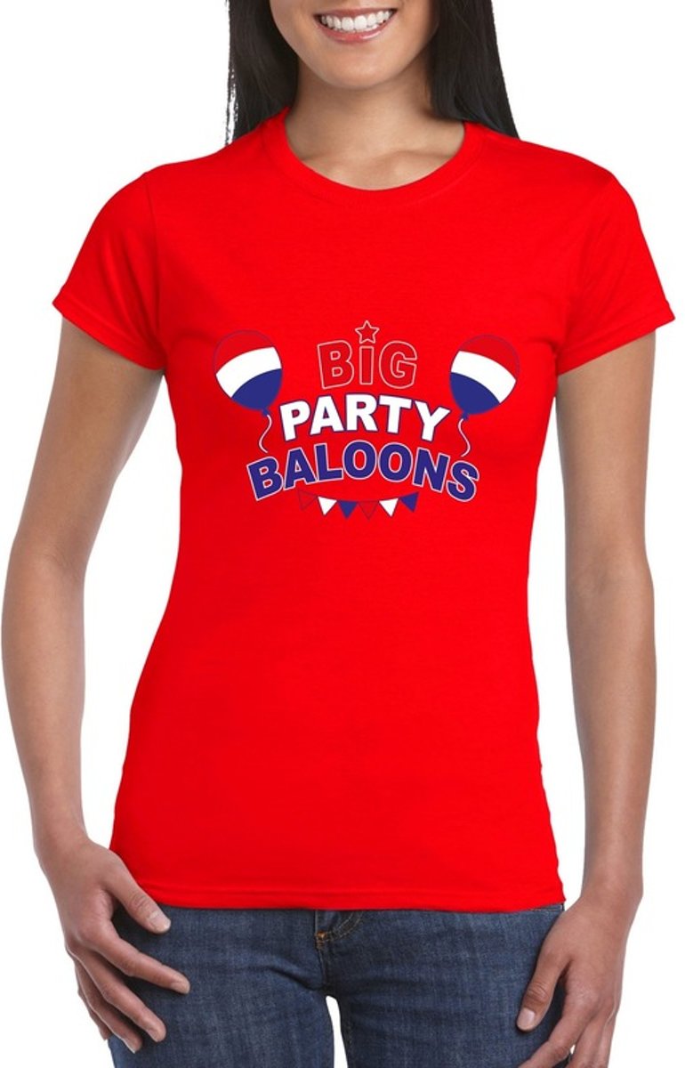 Toppers - Rood Toppers in concert t-shirt Big Party Baloons dames - Officiele Toppers in concert merchandise XS